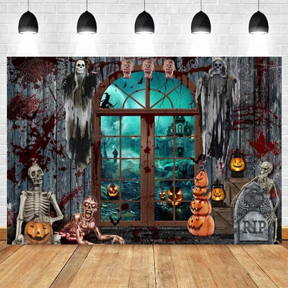 Halloween Pumpkin Skull Tapestry - Halloween - Party Banners & Hanging Ornaments - Scribble Snacks