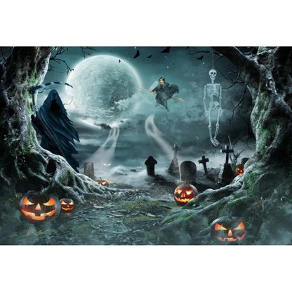 Halloween Pumpkin Skull Tapestry - Halloween - Party Banners & Hanging Ornaments - Scribble Snacks