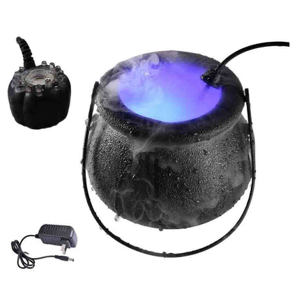 Halloween Pumpkin Smoke Witch Bucket Color Changing Lights - 0 - Scribble Snacks