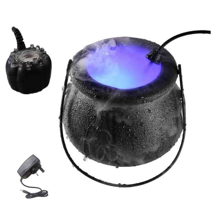 Halloween Pumpkin Smoke Witch Bucket Color Changing Lights - 0 - Scribble Snacks