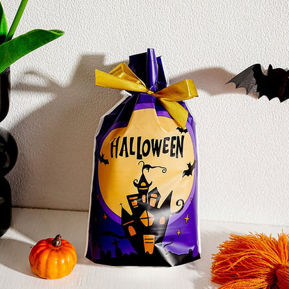 Halloween Pumpkin Snack Bag Party Candy Bag - 0 - Scribble Snacks