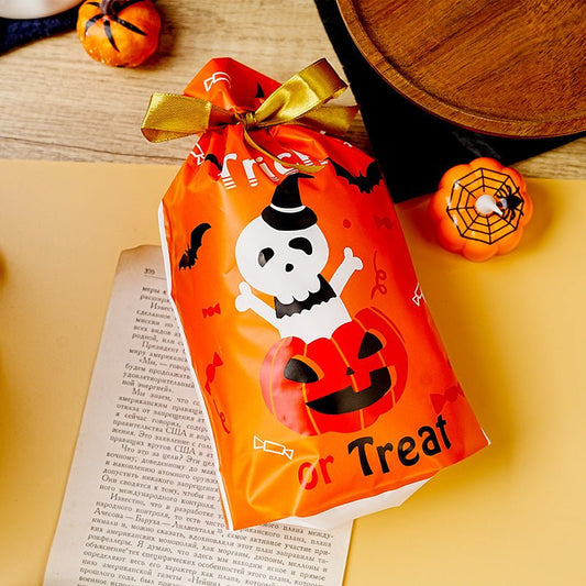 Halloween Pumpkin Snack Bag Party Candy Bag - 0 - Scribble Snacks