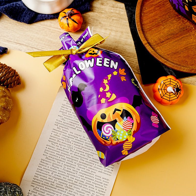 Halloween Pumpkin Snack Bag Party Candy Bag - 0 - Scribble Snacks