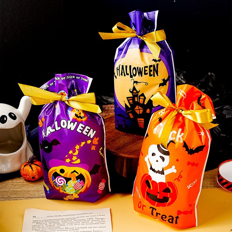 Halloween Pumpkin Snack Bag Party Candy Bag - 0 - Scribble Snacks