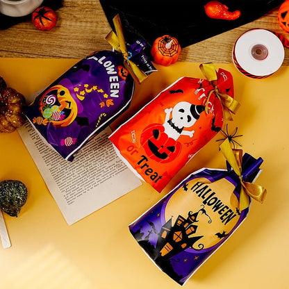 Halloween Pumpkin Snack Bag Party Candy Bag - 0 - Scribble Snacks