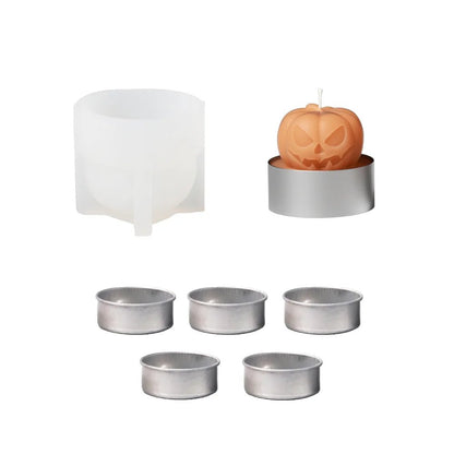 Halloween Pumpkin Tealight Mold - Halloween - Lanterns & Candle Holders - Scribble Snacks