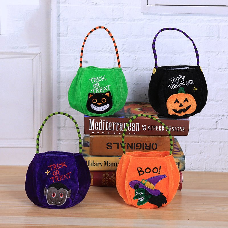 Halloween pumpkin tote bag - 0 - Scribble Snacks