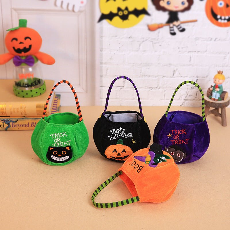 Halloween pumpkin tote bag - 0 - Scribble Snacks