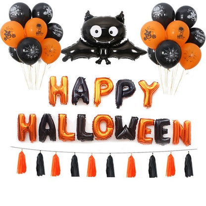 Halloween Pumpkins Balloon Decoration Bat Helium Balloons Halloween Home Decoration - 0 - Scribble Snacks