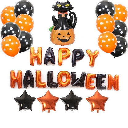 Halloween Pumpkins Balloon Decoration Bat Helium Balloons Halloween Home Decoration - 0 - Scribble Snacks