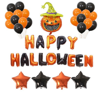 Halloween Pumpkins Balloon Decoration Bat Helium Balloons Halloween Home Decoration - 0 - Scribble Snacks