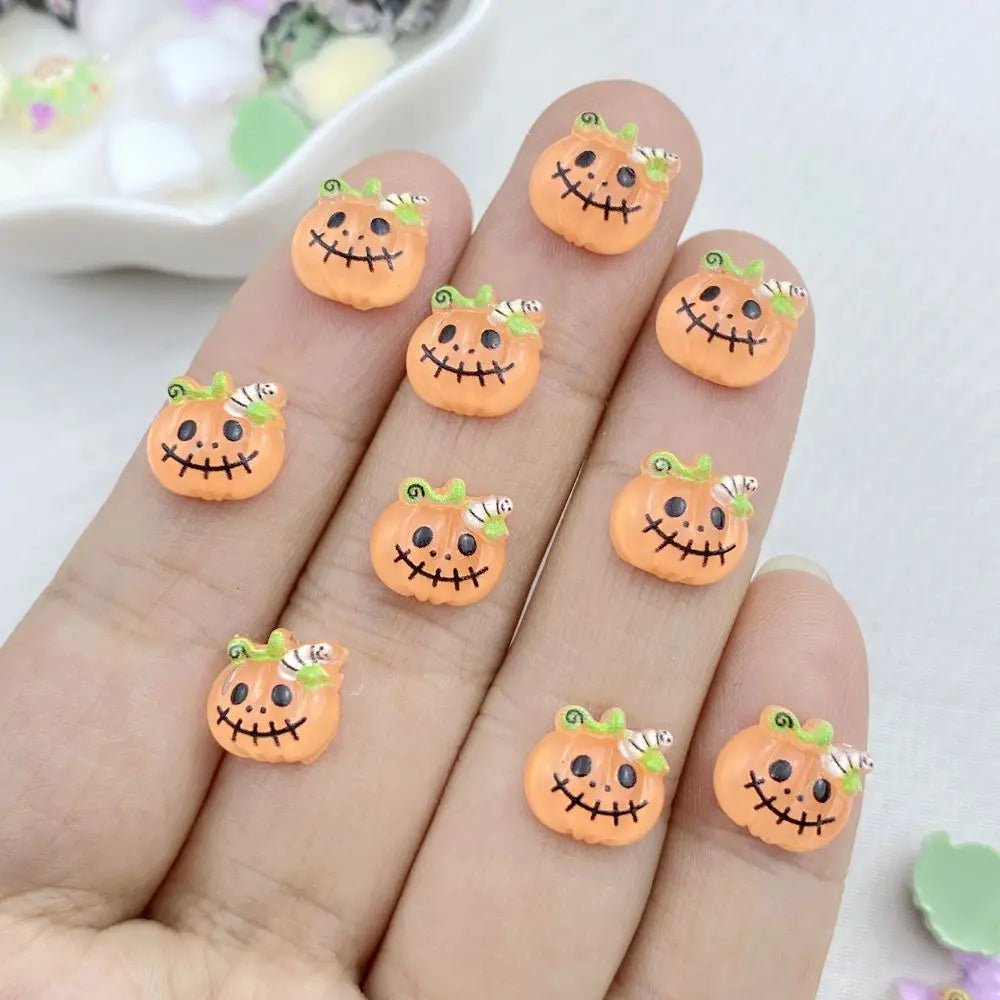 Halloween Resin Hair Charms Pack - Halloween - Resin Ornaments & Charms - Scribble Snacks