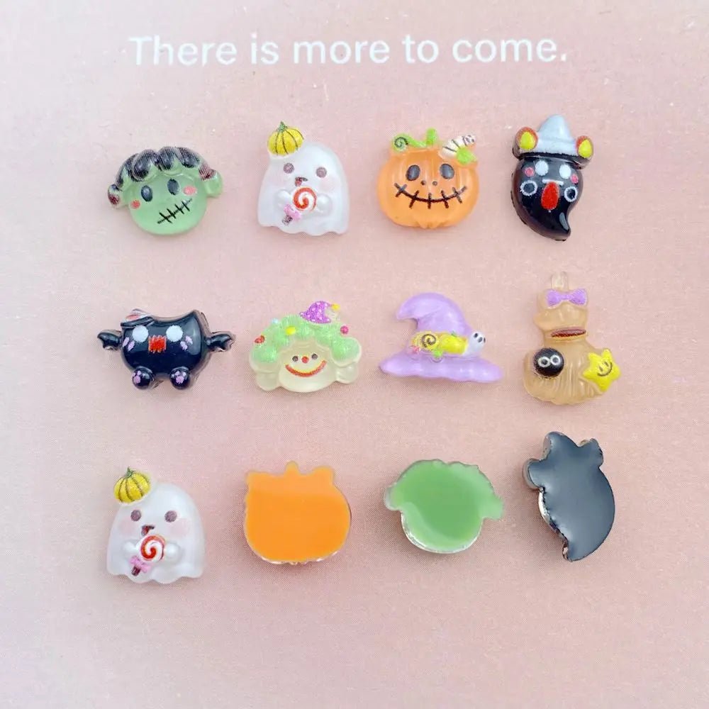 Halloween Resin Hair Charms Pack - Halloween - Resin Ornaments & Charms - Scribble Snacks