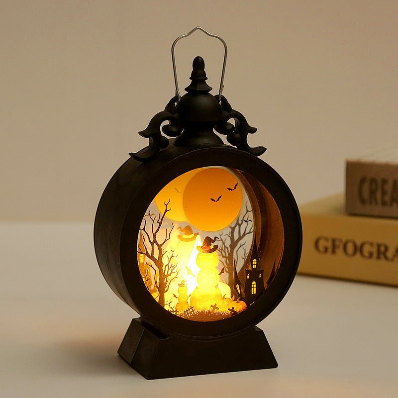 Halloween Retro Candle Portable Storm Lantern - 0 - Scribble Snacks