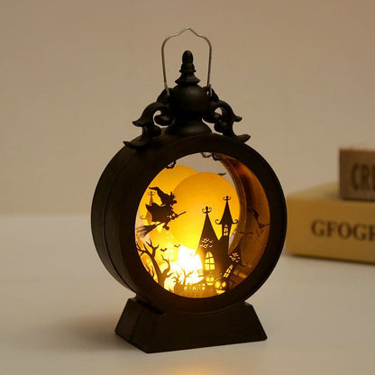 Halloween Retro Candle Portable Storm Lantern - 0 - Scribble Snacks