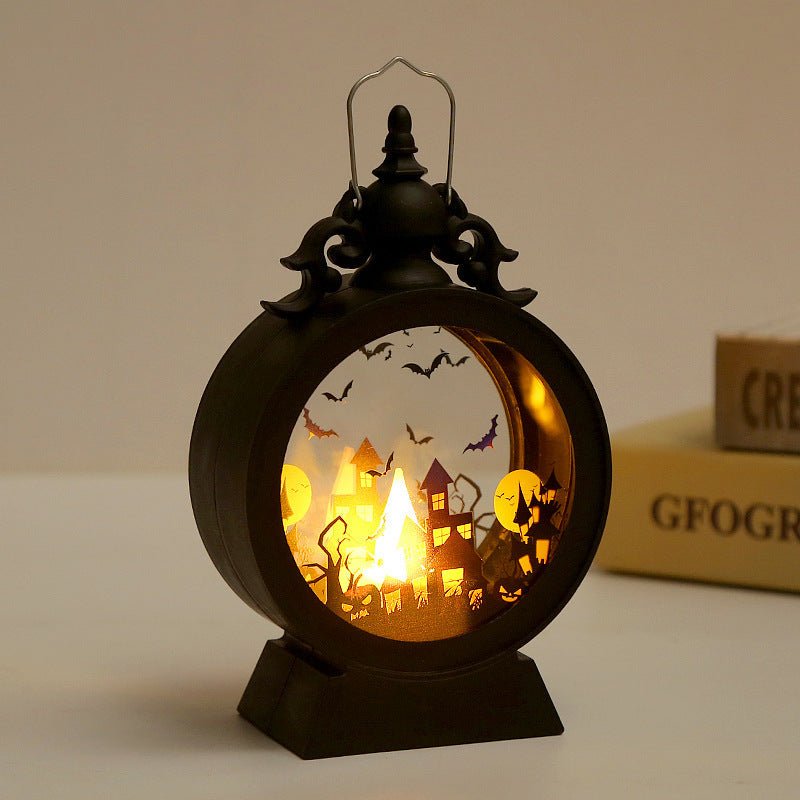 Halloween Retro Candle Portable Storm Lantern - 0 - Scribble Snacks