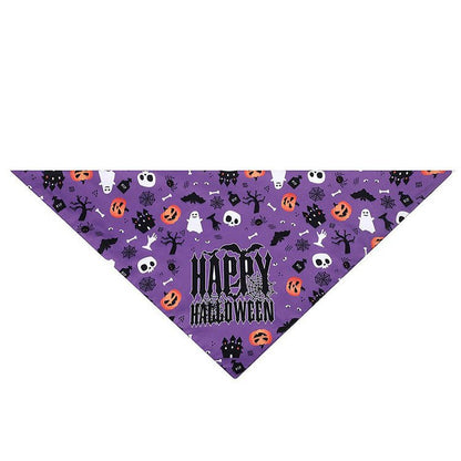 Halloween Saliva Towel Pet Triangle Scarf - 0 - Scribble Snacks