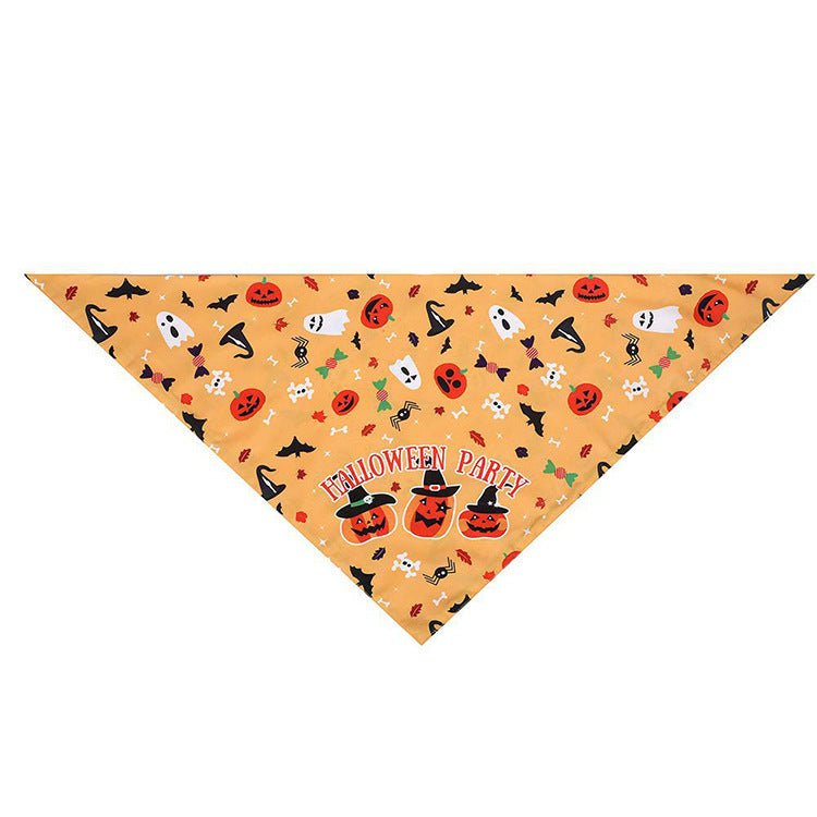 Halloween Saliva Towel Pet Triangle Scarf - 0 - Scribble Snacks