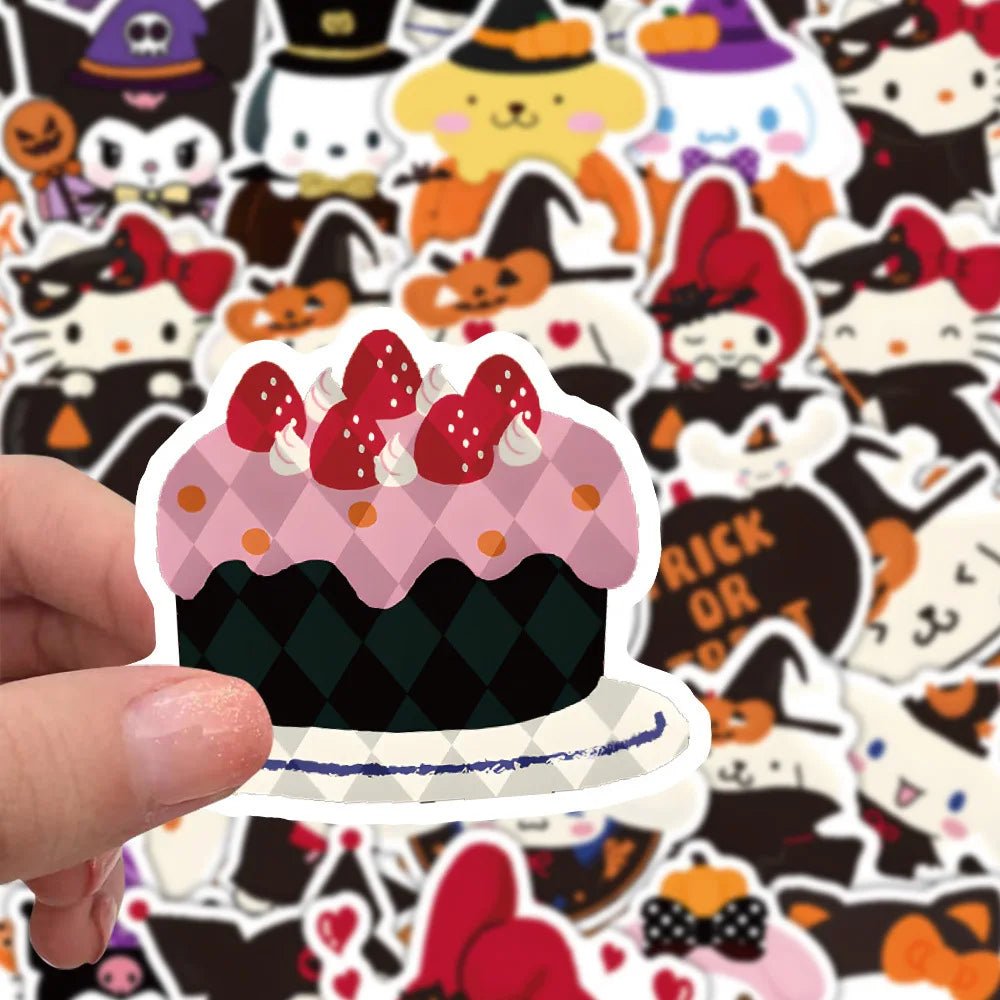 Halloween Sanrio Stickers Pack - Halloween - Stickers & Labels (including Scrapbooking, Wall Decals) - Scribble Snacks