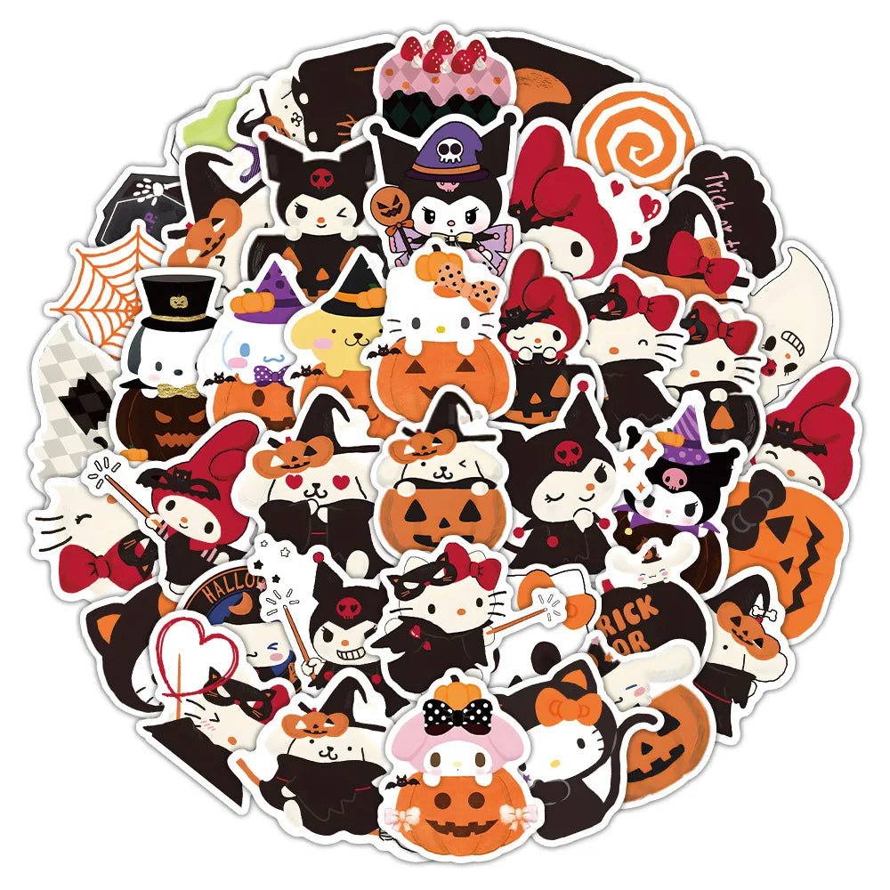 Halloween Sanrio Stickers Pack - Halloween - Stickers & Labels (including Scrapbooking, Wall Decals) - Scribble Snacks