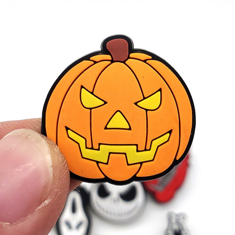 Halloween Series Soft Plastic Shoe Flower Decorative Button - 0 - Scribble Snacks