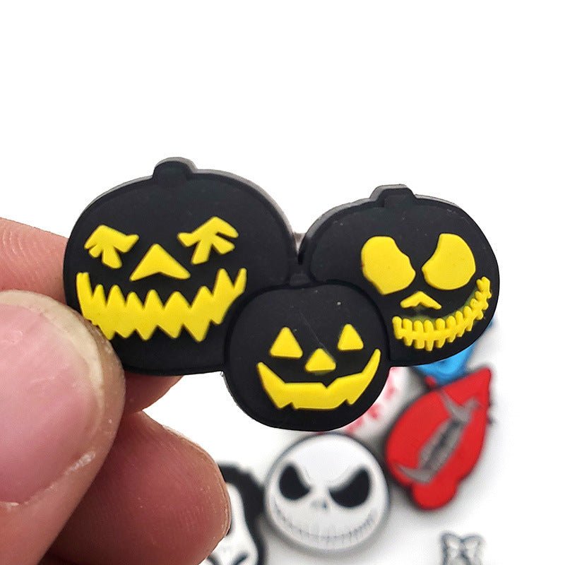 Halloween Series Soft Plastic Shoe Flower Decorative Button - 0 - Scribble Snacks