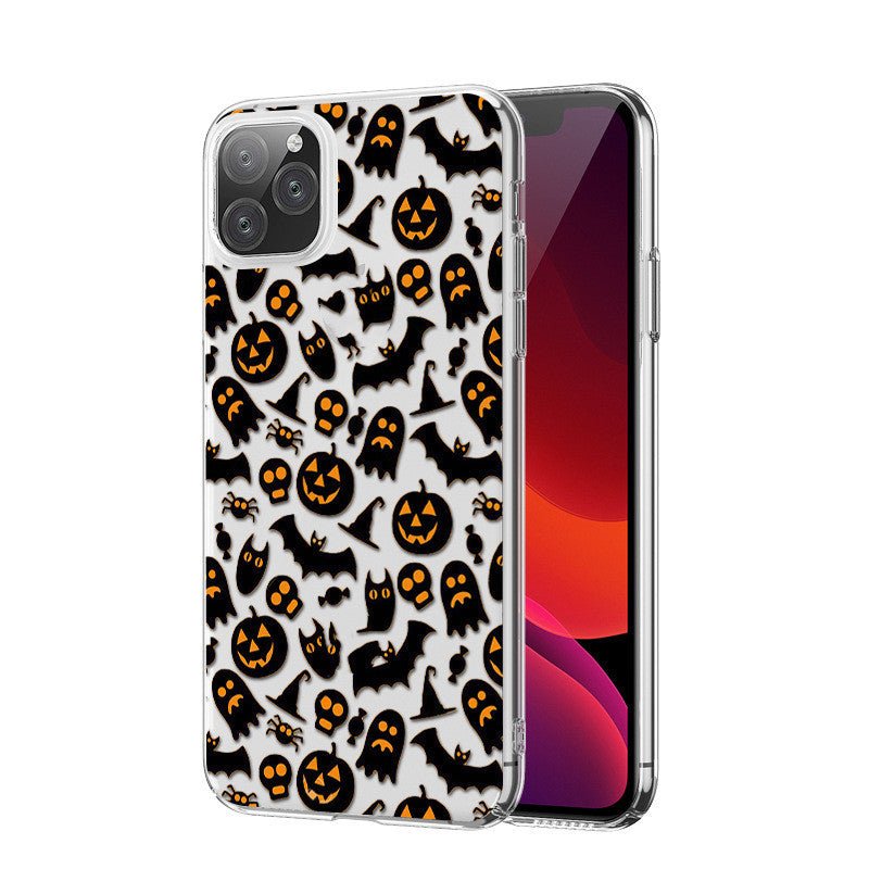 Halloween Series Transparent Silicone Phone Case - 0 - Scribble Snacks