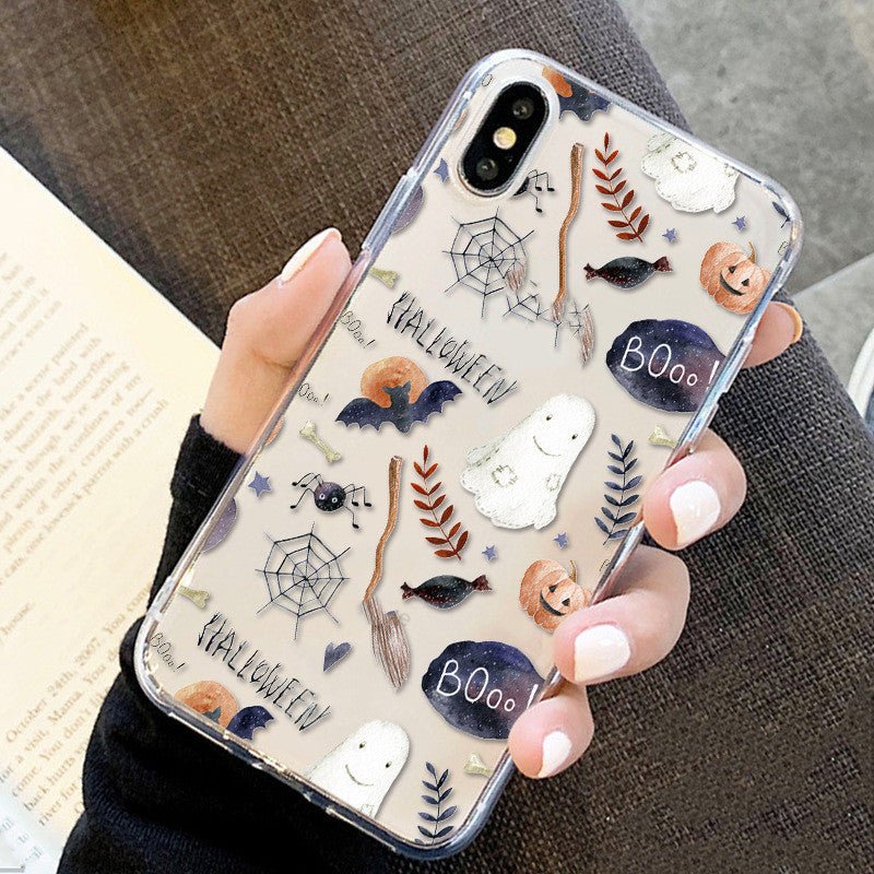 Halloween Series Transparent Silicone Phone Case - 0 - Scribble Snacks