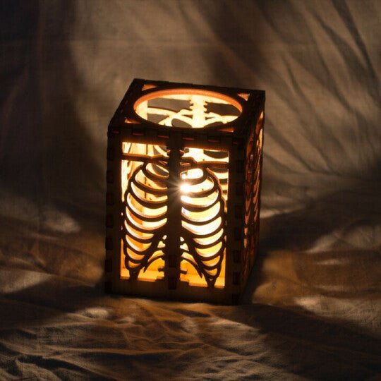 Halloween Shadow Lamp Head Bone Rib Shadow Lamp - 0 - Scribble Snacks