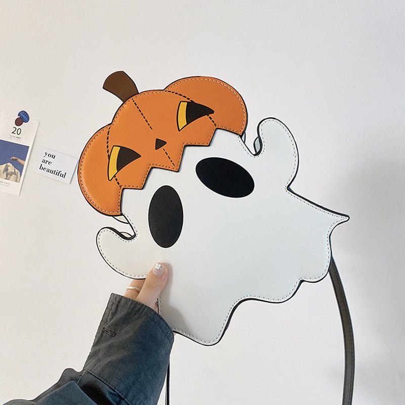 Halloween Shouder Bags Creative 3D Cartoon Pumpkin Ghost Design Cute Bags Women Cell Phone Purses Novelty Personalized Candy Crossbody Bags - 4 - Scribble Snacks