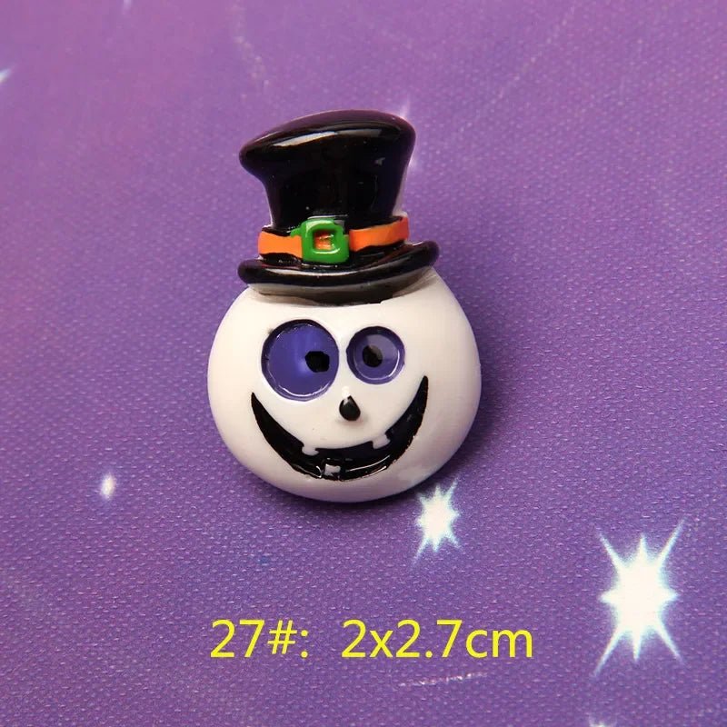 Halloween Skeleton Cabochons Set - Halloween - Resin Ornaments & Charms - Scribble Snacks