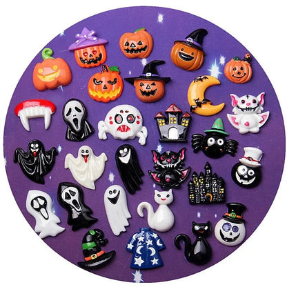 Halloween Skeleton Cabochons Set - Halloween - Resin Ornaments & Charms - Scribble Snacks