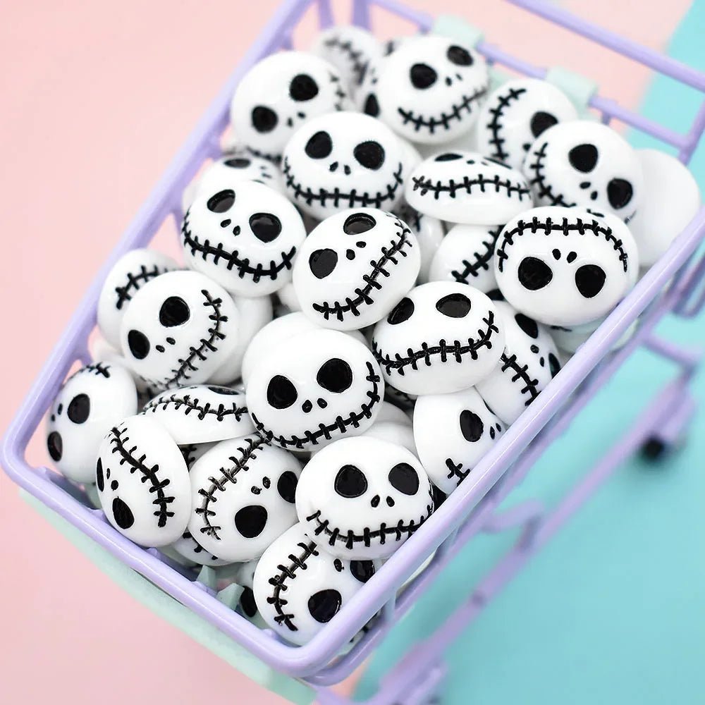 Halloween Skeleton Cabochons Set - Halloween - Resin Ornaments & Charms - Scribble Snacks