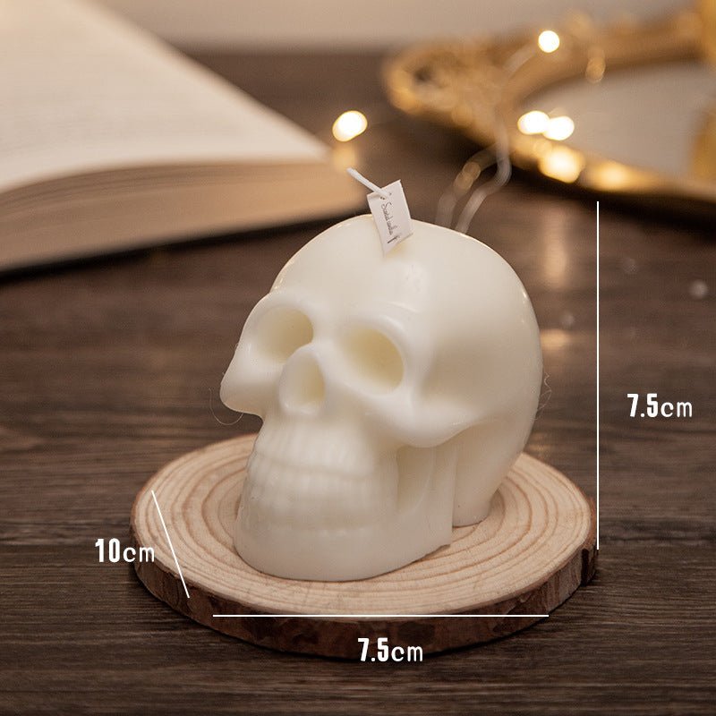 Halloween Skull Aromatherapy Candle Handmade - 0 - Scribble Snacks