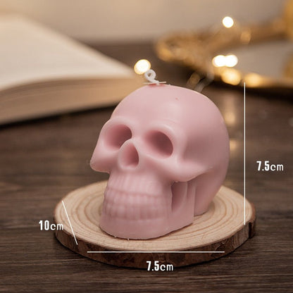 Halloween Skull Aromatherapy Candle Handmade - 0 - Scribble Snacks