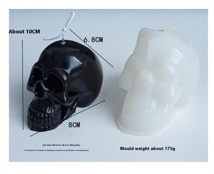 Halloween Skull Easter Candle Mould - 0 - Scribble Snacks