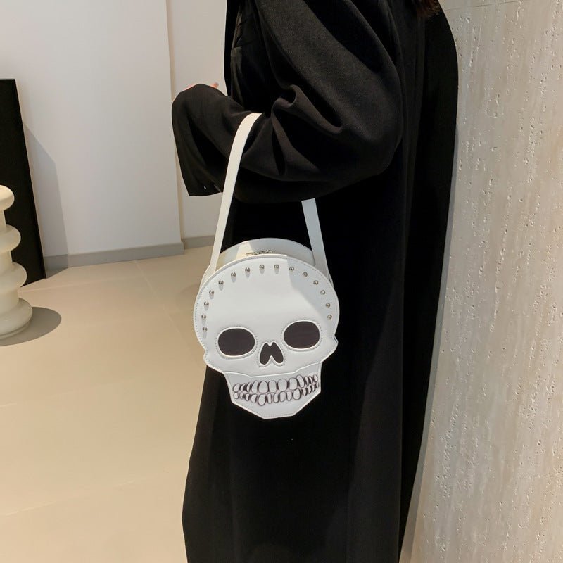 Halloween Skull Shoulder Bag Girls Funny Cute Messenger Bag Personality Creative Crossbody Bags For Women - 4 - Scribble Snacks