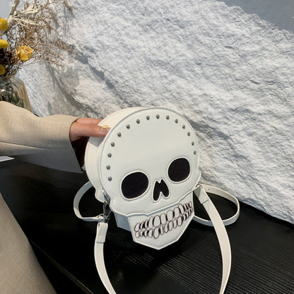 Halloween Skull Shoulder Bag Girls Funny Cute Messenger Bag Personality Creative Crossbody Bags For Women - 4 - Scribble Snacks