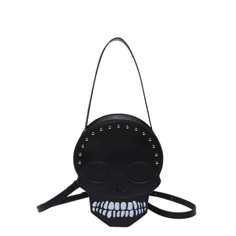 Halloween Skull Shoulder Bag Girls Funny Cute Messenger Bag Personality Creative Crossbody Bags For Women - 4 - Scribble Snacks