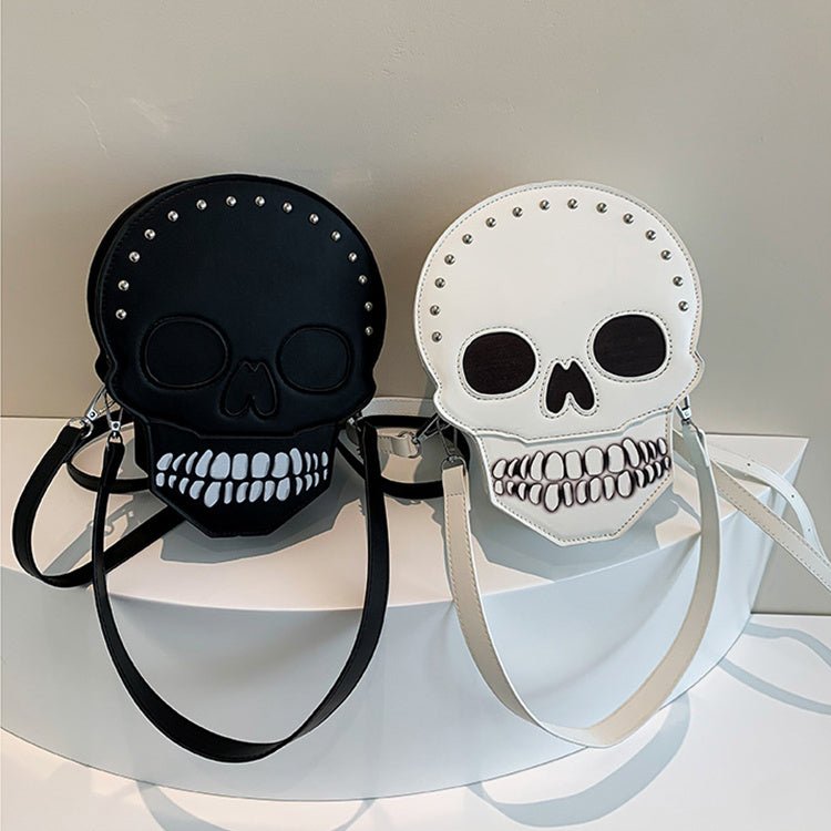 Halloween Skull Shoulder Bag Girls Funny Cute Messenger Bag Personality Creative Crossbody Bags For Women - 4 - Scribble Snacks