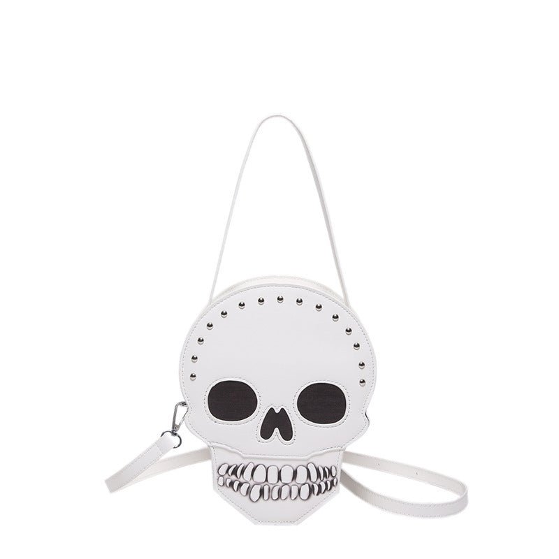 Halloween Skull Shoulder Bag Girls Funny Cute Messenger Bag Personality Creative Crossbody Bags For Women - 4 - Scribble Snacks