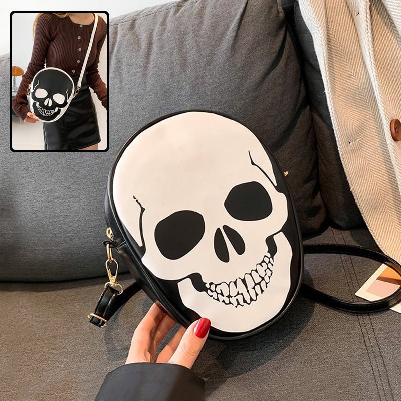 Halloween Skull Shoulder Bag Personality Funny Messenger Bag Kids Couples Outdoor Small Phone Bag For Women - 4 - Scribble Snacks