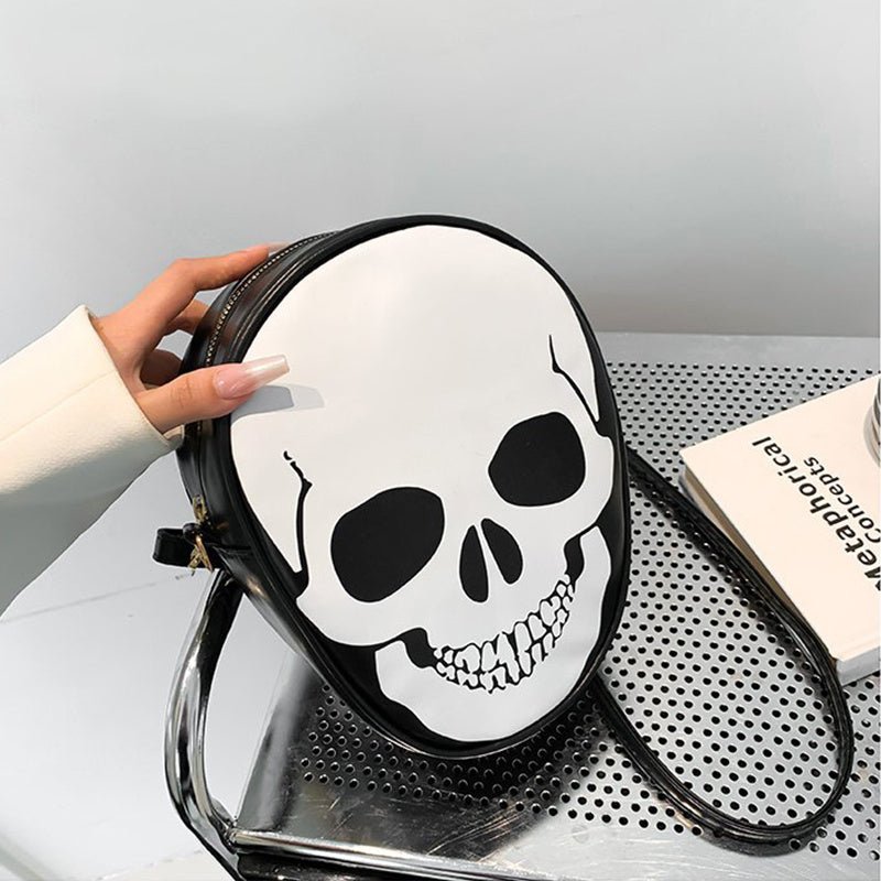 Halloween Skull Shoulder Bag Personality Funny Messenger Bag Kids Couples Outdoor Small Phone Bag For Women - 4 - Scribble Snacks