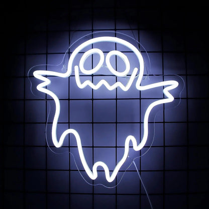 Halloween Skull Treats Wall Art - Halloween - LED Lighting & Neon Signs - Scribble Snacks