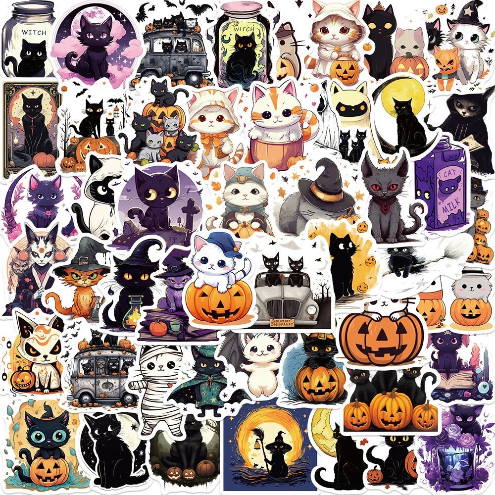 Halloween Snack Sticker Set - Halloween - Stickers & Labels (including Scrapbooking, Wall Decals) - Scribble Snacks