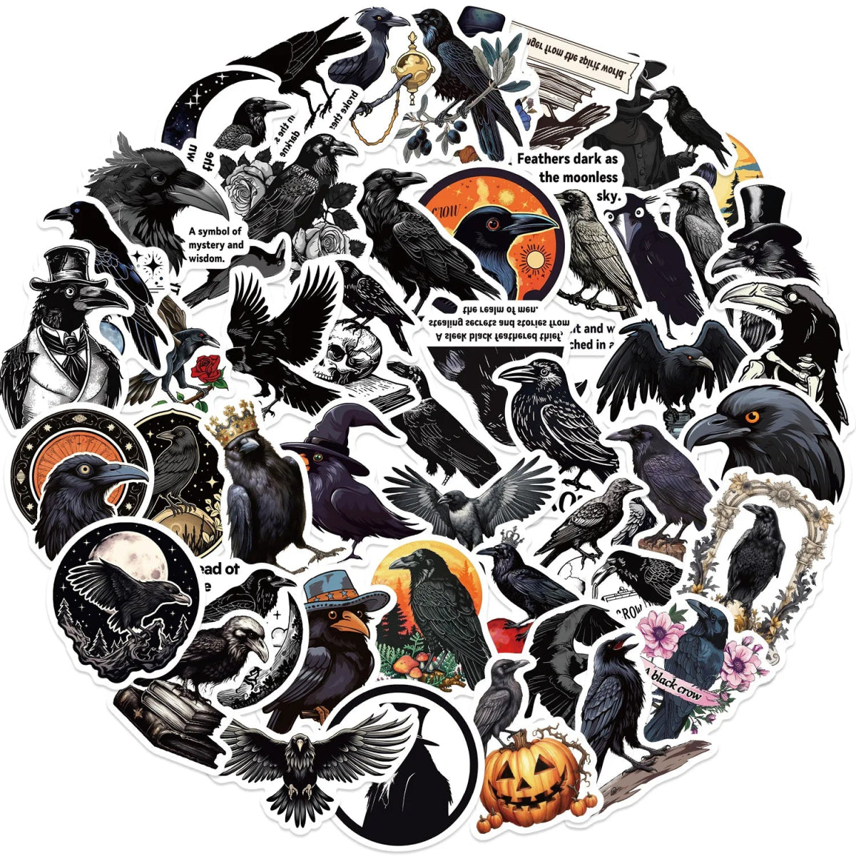 Halloween Snack Sticker Set - Halloween - Stickers & Labels (including Scrapbooking, Wall Decals) - Scribble Snacks