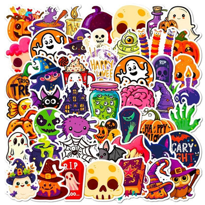 Halloween Snack Stickers Pack - Halloween - Stickers & Labels (including Scrapbooking, Wall Decals) - Scribble Snacks