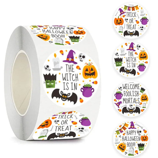 Halloween Snack Thank You Stickers - Halloween - Stickers & Labels (including Scrapbooking, Wall Decals) - Scribble Snacks