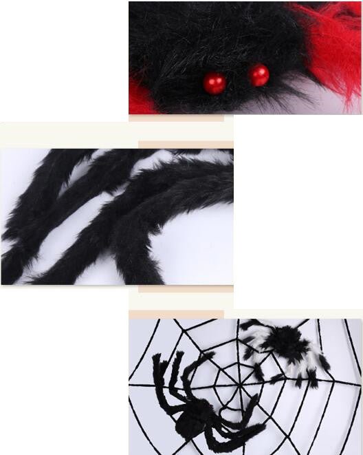 Halloween Spider Decoration Props Plush Toy - 0 - Scribble Snacks