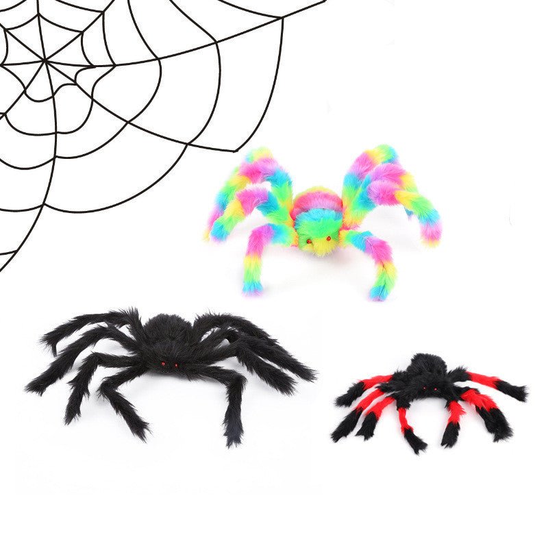 Halloween Spider Decoration Props Plush Toy - 0 - Scribble Snacks